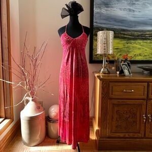 Unique Vintage Paisley Maxi Dress